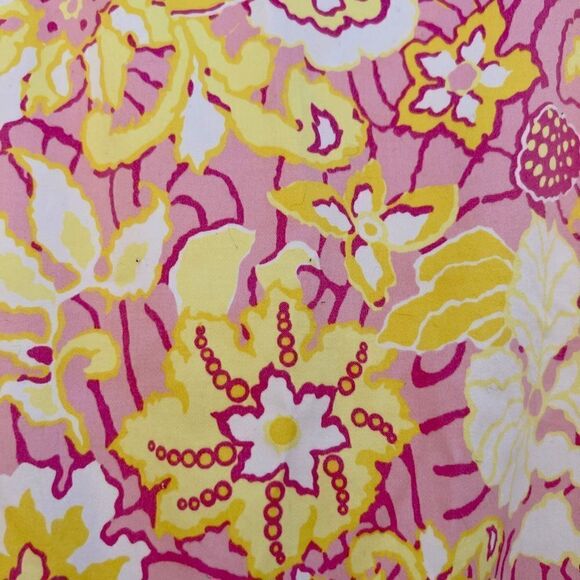 🍎 b3 Tibi Floral Waist Drawstring Skirt With Ruffled Hem Size 10 (AA3) - Picture 3 of 10